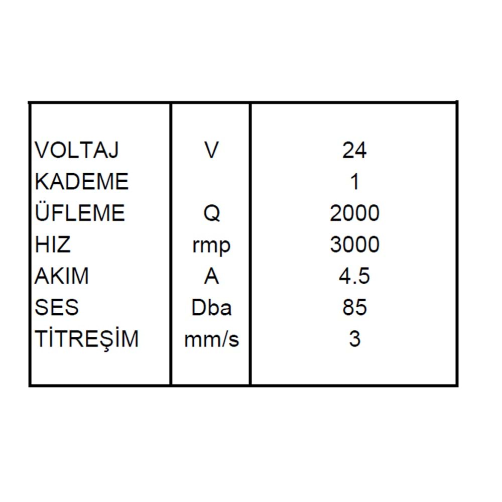 AXIAL FAN 24V HP280mm 11INCH