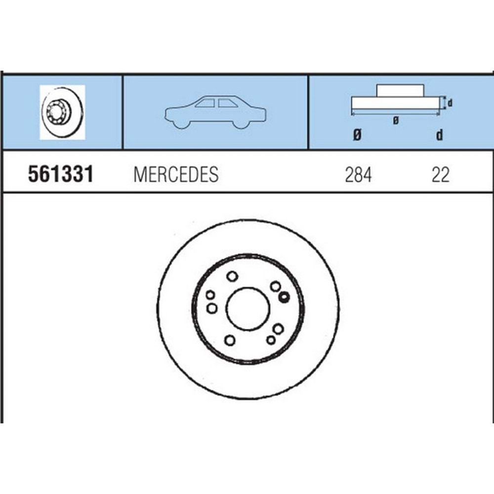 FREN DISKI ON HAVALI MB W201 190E 2.3 16V, 2,5 16V 84-92 , W124 200E-300E 85-93 ,