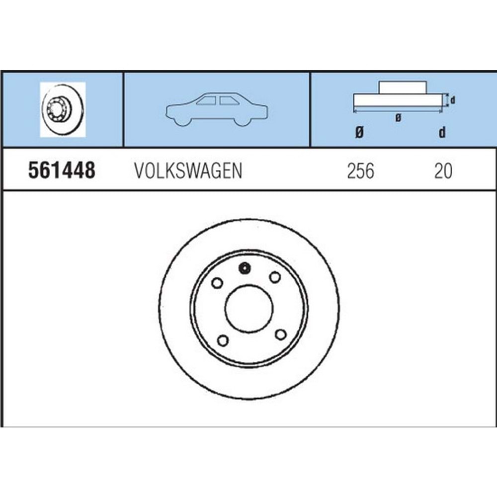 FREN DISKI ON HAVALI Cordoba 1.8I 16V, 2.0I --IbIza 1.8I 16V, 2.0I--Toledo 1.8I 16V, 1,9