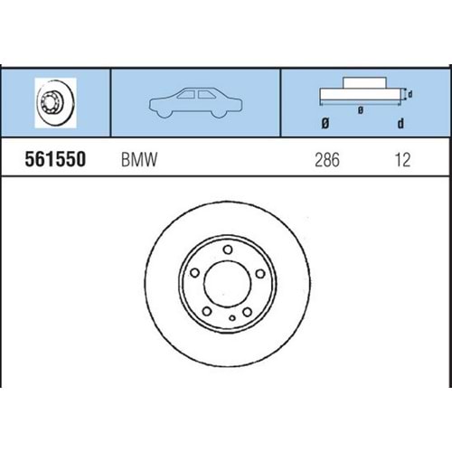 FREN DISKI ON E36 316, 318, Z3 1.8, 1,9 91-
