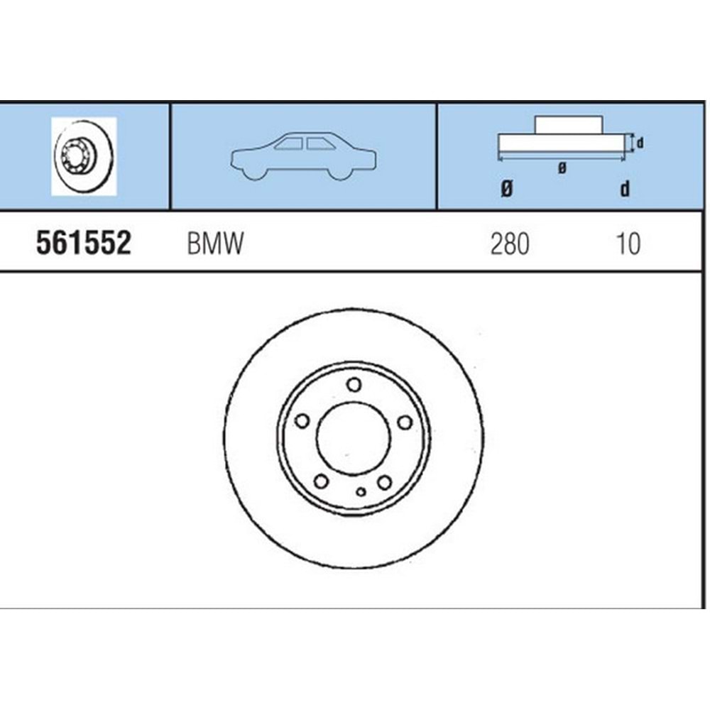 FREN DISKI ARKA E36 316, 318, 320, 325 (91-)