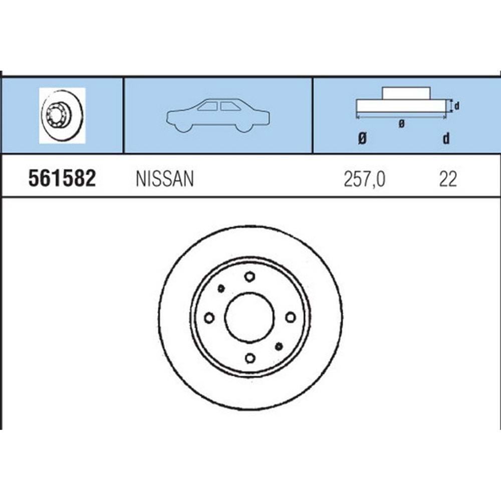 FREN DISKI ON HAVALI 200 SX 1.8I 16V 89-94 , PrImera 1,6, 1,6I, 2.0, 2.0 16V, 2.0I, 2.0TD 90-99