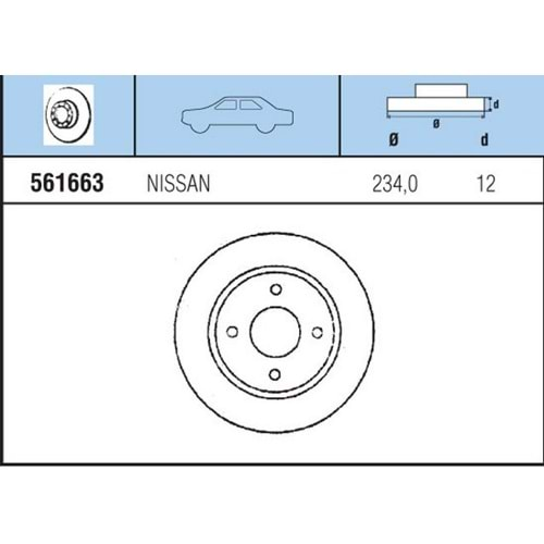 FREN DISKI ON MIcra 1.0I, 1,3I 92-98