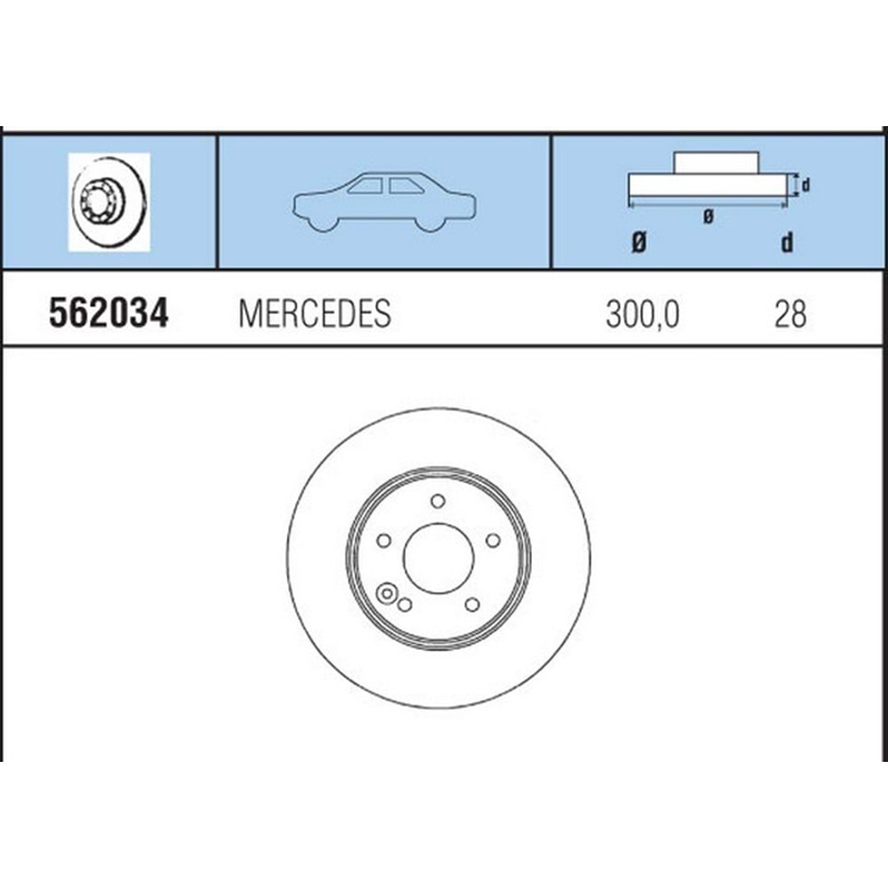 FREN DISKI ON HAVALI C208 CLK / W210 E CLASS
