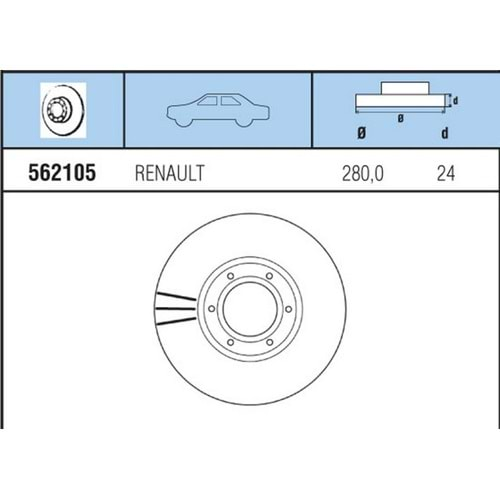 FREN DISKI ON HAVALI MOVANO 2,8 98-10.01 1,9-2,2-2,5 10.01-