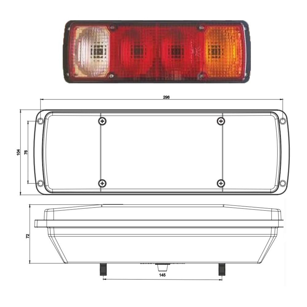 KAMYON DORSE STOP CAMI A250 DÜZ CAM