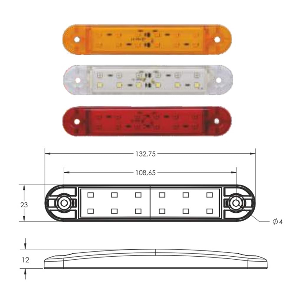 LED PARMAK LAMBA 12 LED