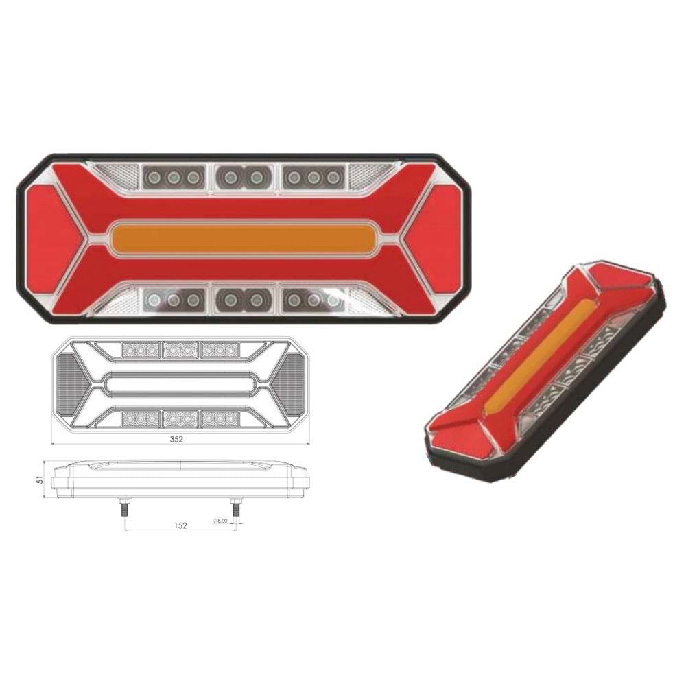 STAR NEON LED DİNAMİK SİNYALLİ STOP LAMBASI