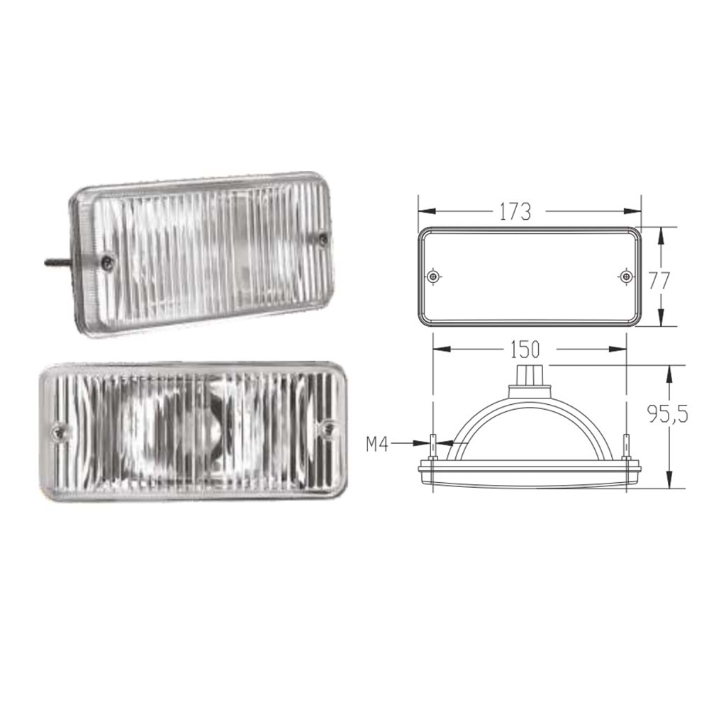 SIS LAMBASI ISUZU NPR BEYAZ