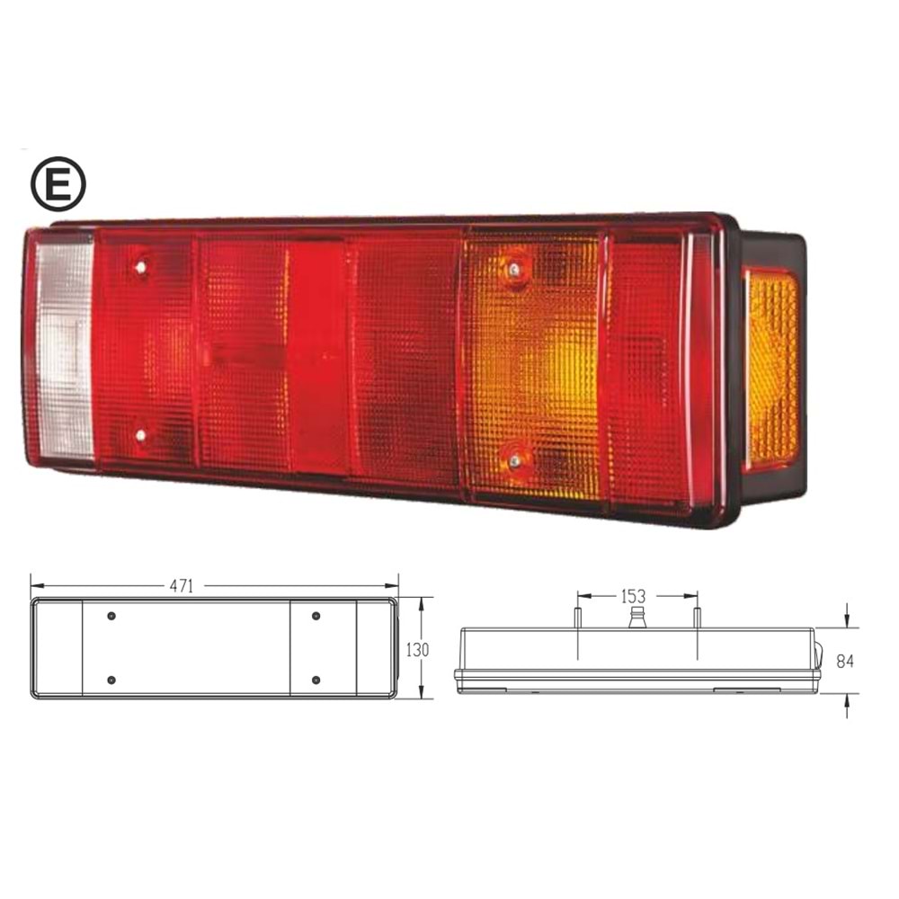 STOP LAMBASI KABLOLU 7 FONKSIYONLU TIR TIP