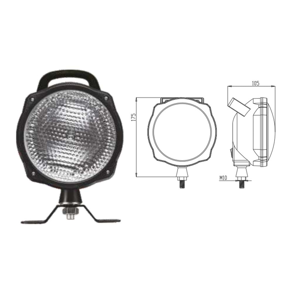 KULPLU ANAHTARLI ÇALIŞMA LAMBASI BAREKETLİ