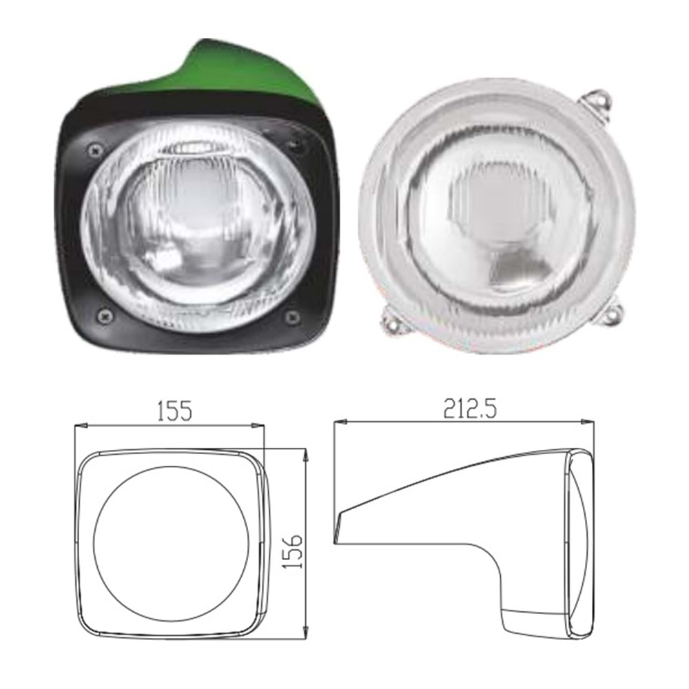 TRAKTÖR ÖN FAR SAĞ