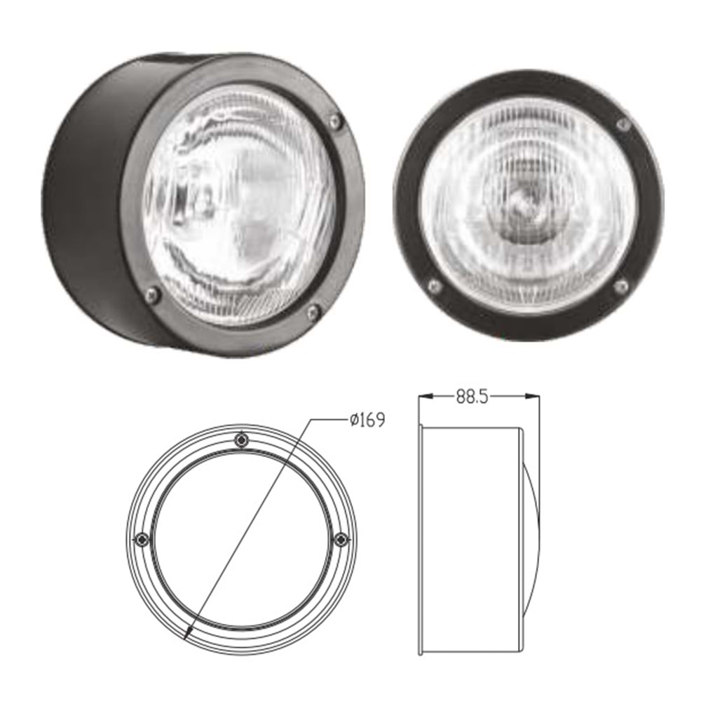 ON FAR KOMPLE DEUTZ TRAKTOR SIYAH GOVDELI