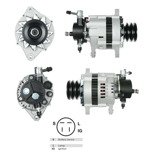 ALTERNATÖR HITACHI 24V 45A ISUZU ŞAMPİYON OTOBÜS