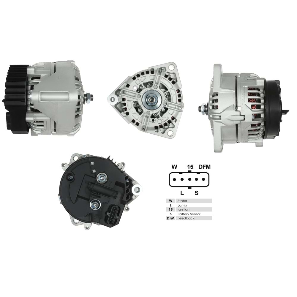 ALTERNATÖR BOSCH 24V 110A YM ACTROS/AXOR 98-->