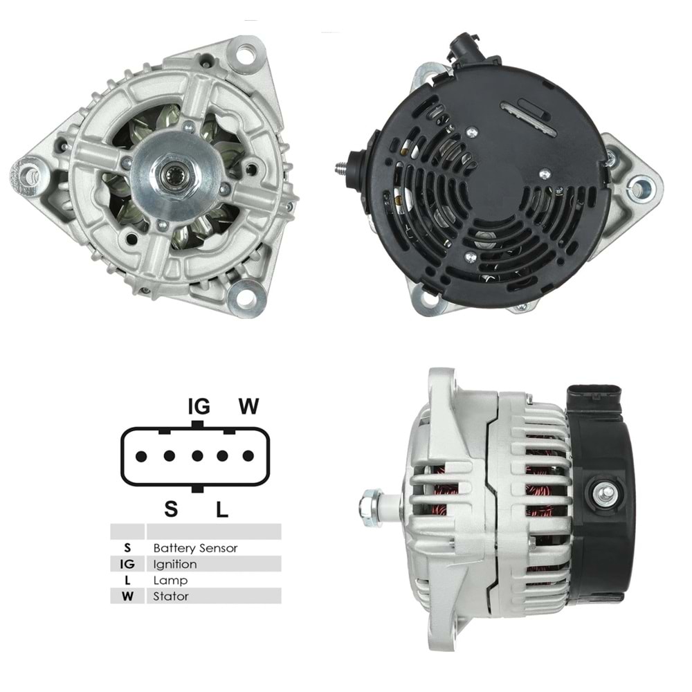 ALTERNATÖR BOSCH 24V 110A MAN TGA