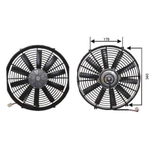 FAN MOTORU 14 12V PERVANELİ