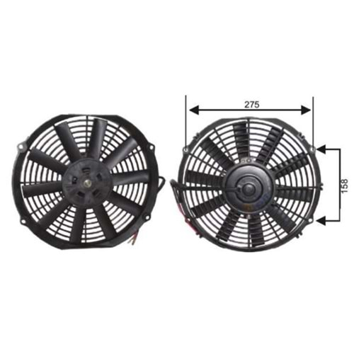 FAN MOTORU 11 24V PERVANELİ