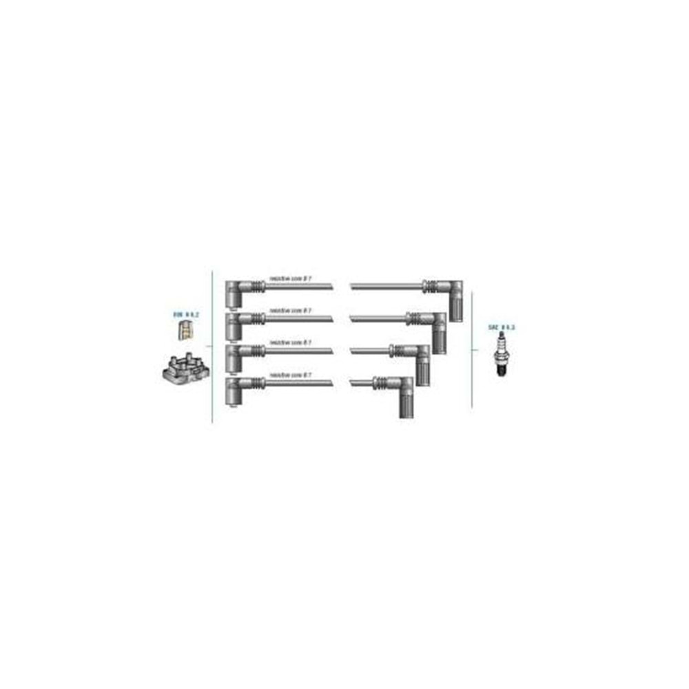 BUJİ KABLOSU SETİ FİAT TEMPRA MPI 1.6İ 16V 99-