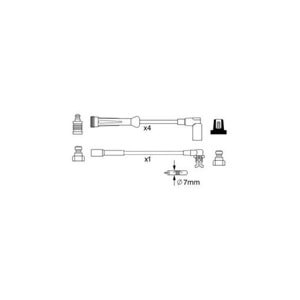 BUJİ KABLOSU SETİ RENAULT CLİO 1.2 ( E5F MOTOR ) 90 -