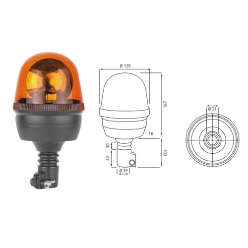 DONER LAMBA 24V KELEBEK CIVATA BAG.