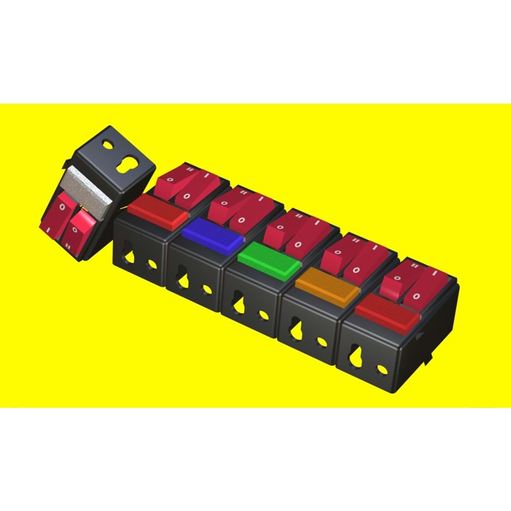 -2 TUSLU ANAHTAR ADP.KIRMIZI