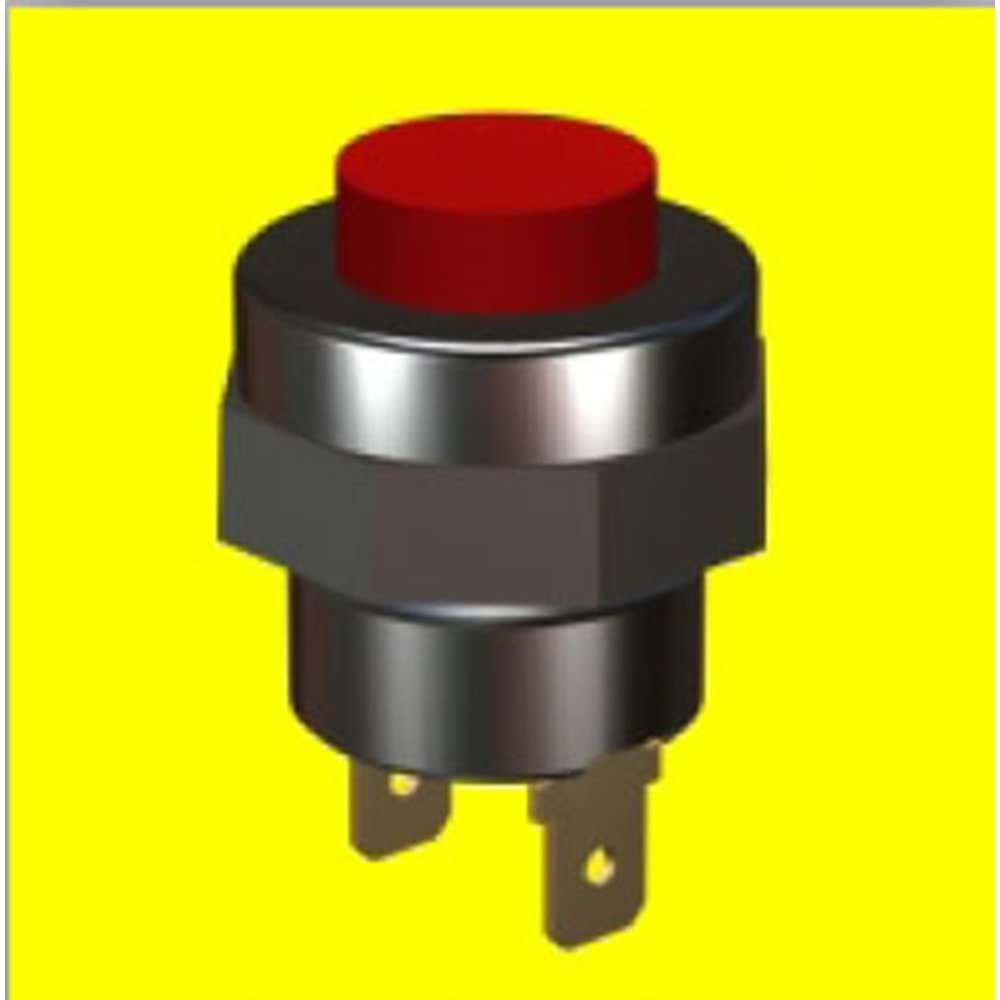 PLASTIK BUTON FISLI TERMINALLI KIRMIZI