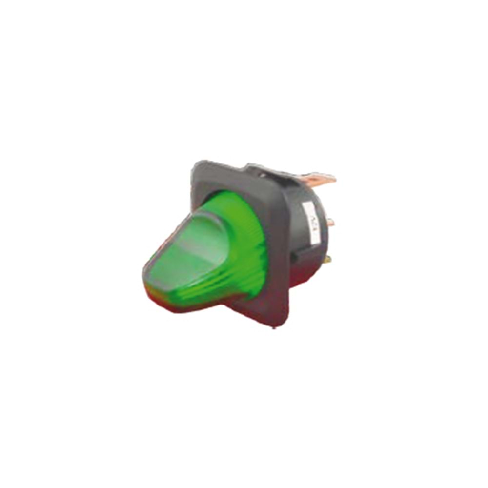 SAG SOL ANAHTAR LED LI YESIL 12V 25A