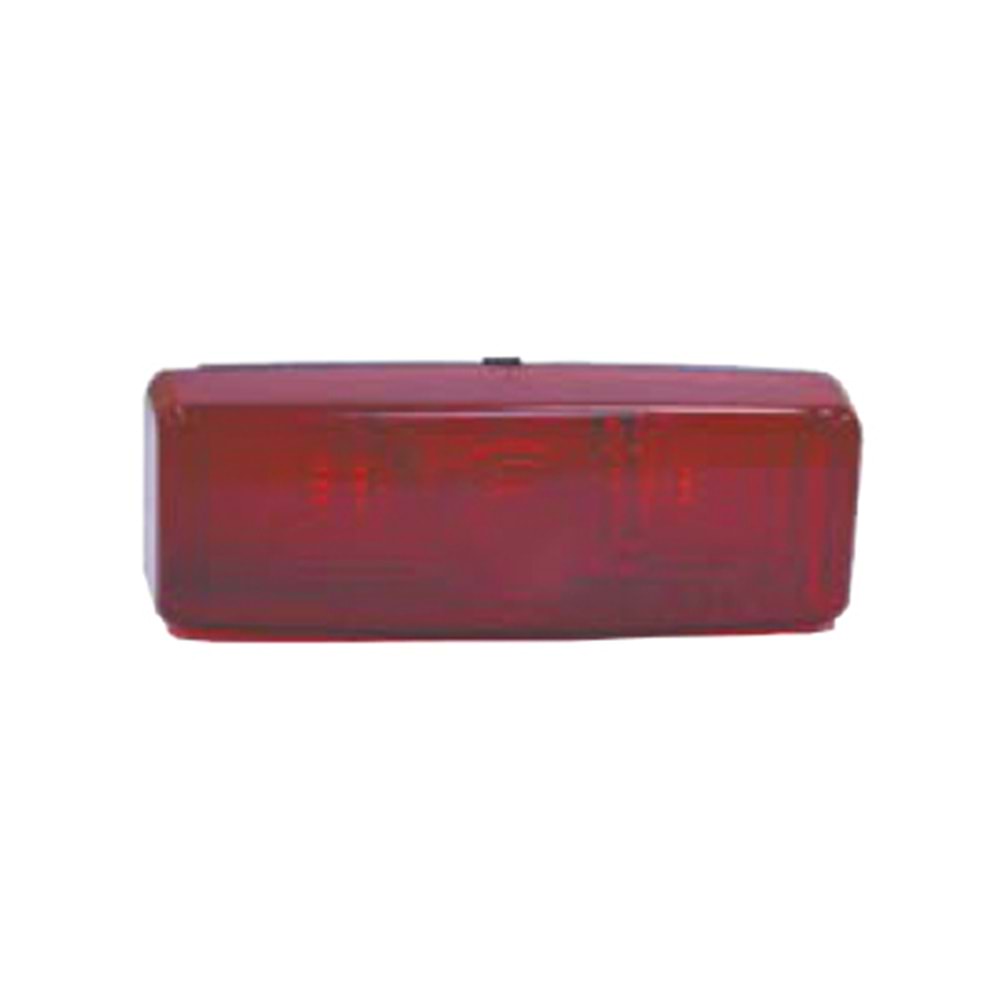 YAN LAMBA DIKDORTGEN CIT CITLI KIRMIZI 12 24V