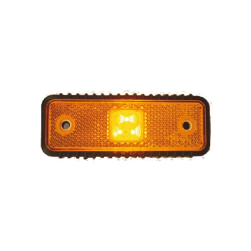 LED MARKER LIGHT REFLEKTORLU AMBER 12 24V