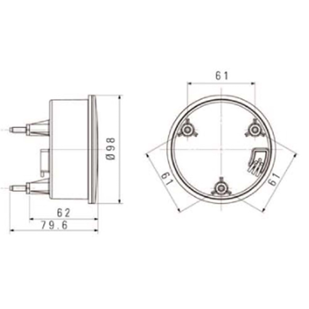 SINYAL LAMBA ARKA UST AYDINLATMA LEDLI 24V BMC