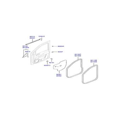 --KAPI CEVRE FITILI ON SOL HYUNDAI MATRIX 2006