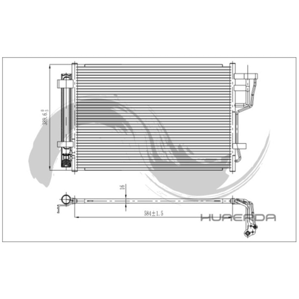 RADYATOR KLIMA HYUNDAI I30 08-