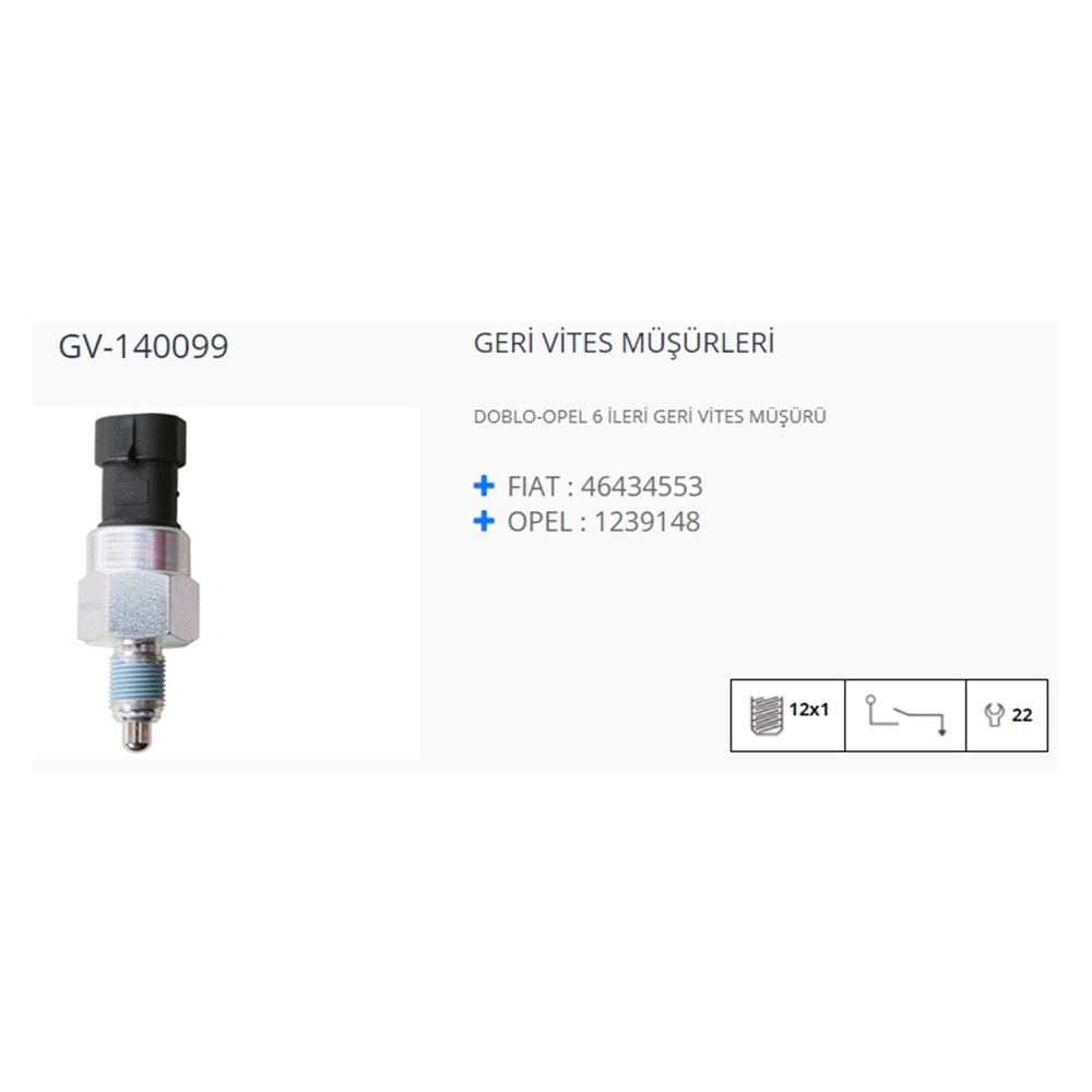 GERI VITES MUSURU FIAT DOBLO