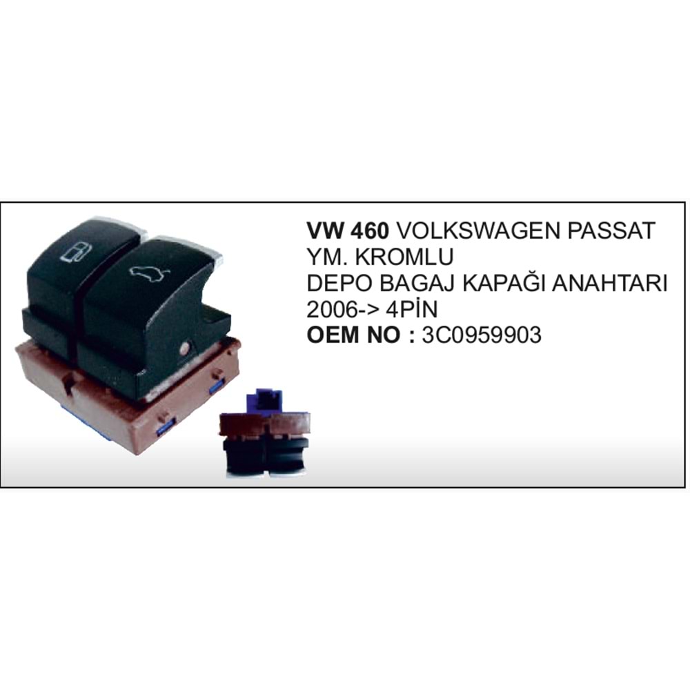 VW PASSAT YM DEPO BAGAJ KILIT ANAH