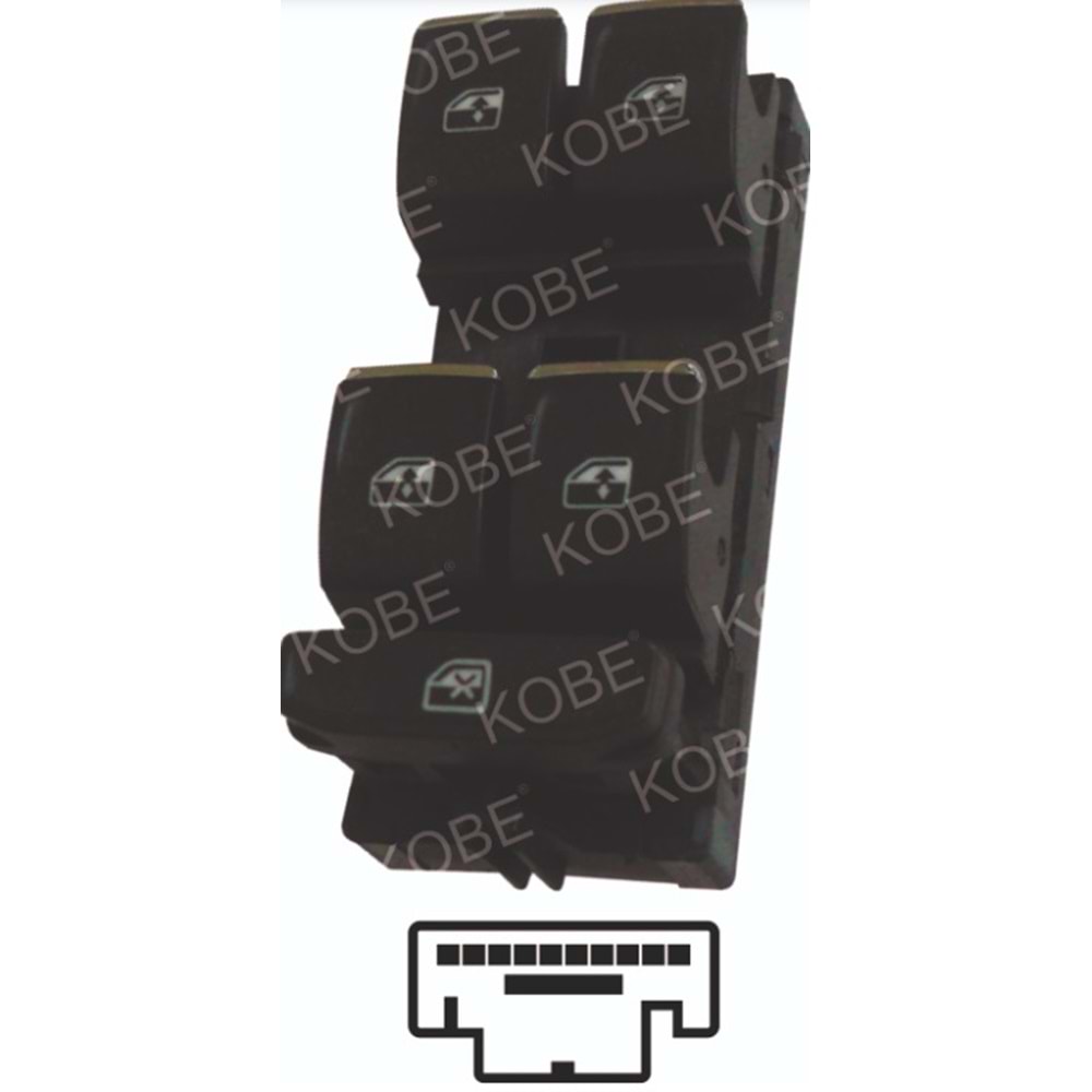 VW PASSAT CAM ANAHTAR 16> SOL ON DORTLU 10P