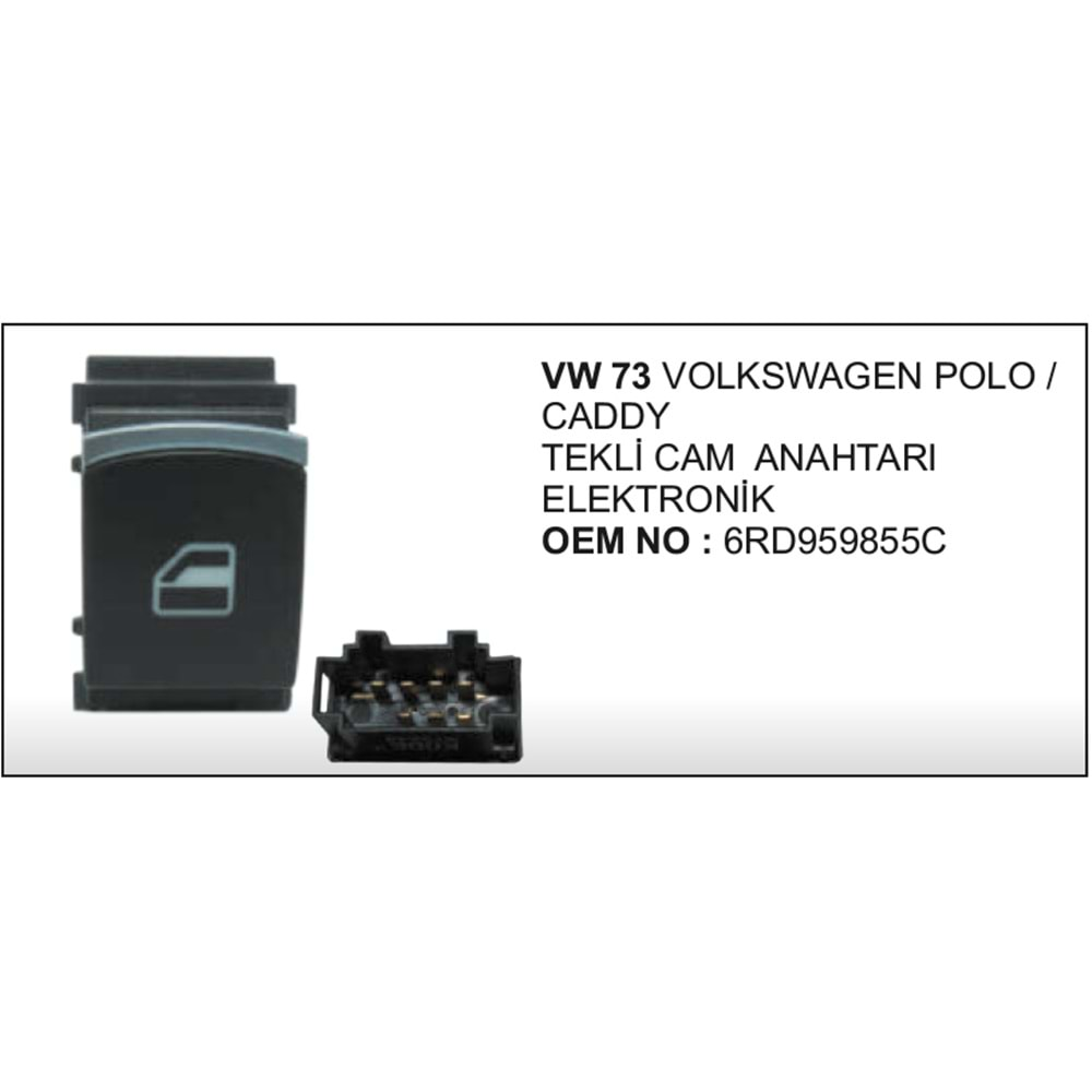 CAM ANAHTARI TEKLI VW POLO CADDY ELEKTRONIK