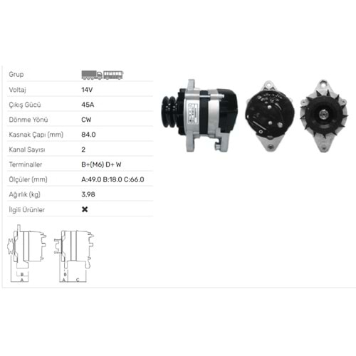 ALT DINAMO A 115 CHRYS.PD 900