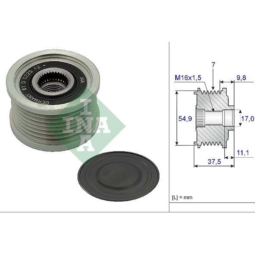 ALTERNATÖR KASNAĞI FIAT DUCATO MITSUBISHI CANTER 77368246 (7 KANAL)