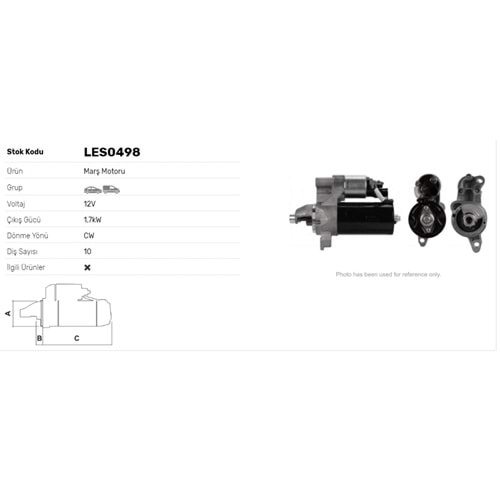 M.MOTORU 12V 1.7kW 10DİŞ AUDI