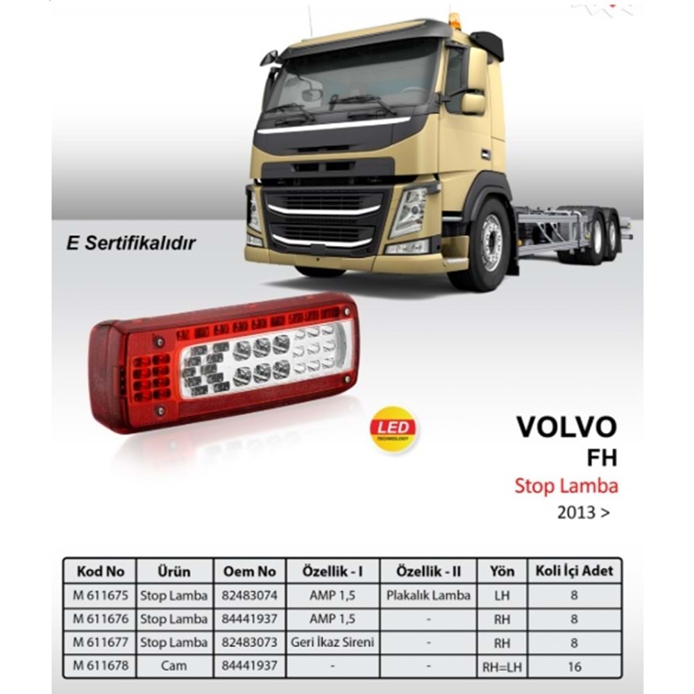 V. FL-FM-FH 2013- LED Stop Lamba AMP Soket SOL