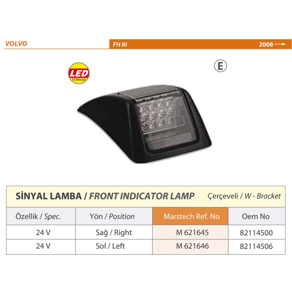 SINYAL LAMBASI VOLVO FH III SAG