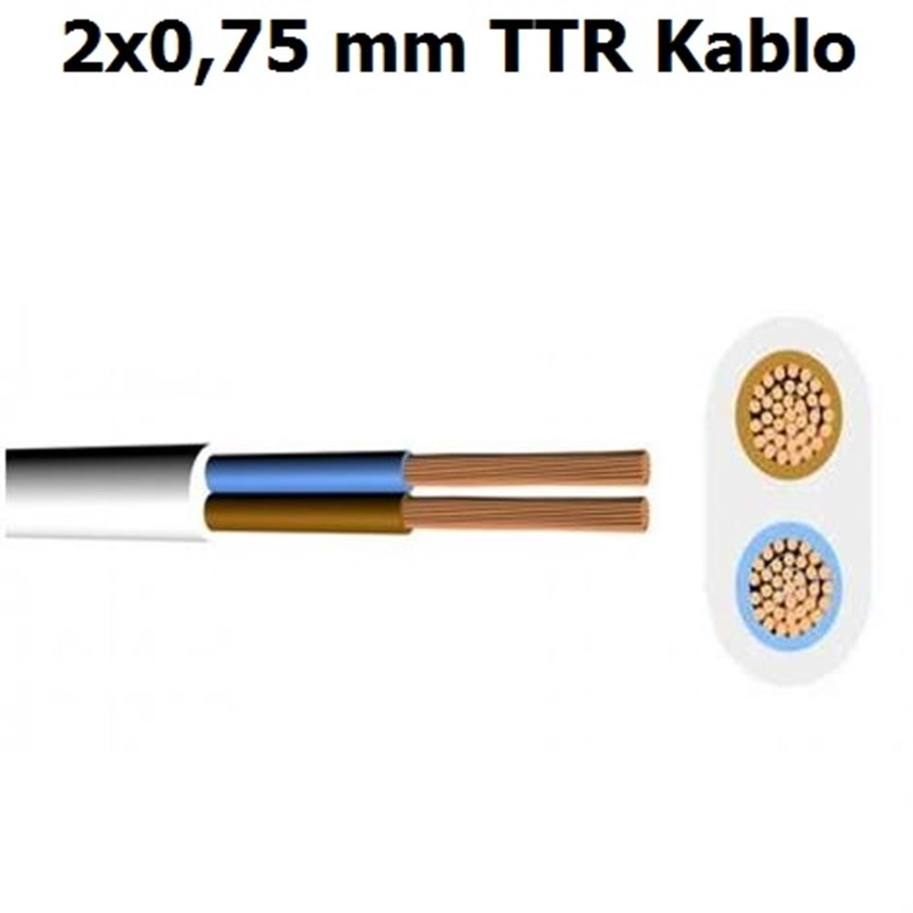 TTR TESISAT KABLOSU 2 X 0,75 MM