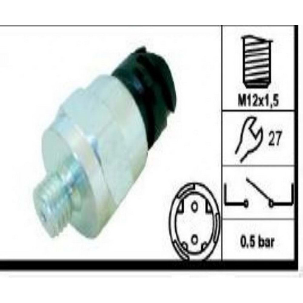 FORD CARGO HAVA FREN BEYIN IKAZ MUSURU 0,5 BAR M12X1,5 N.ACIK