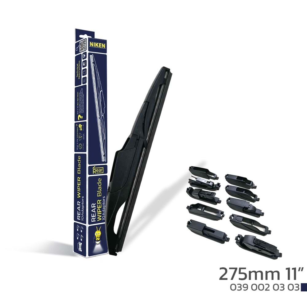 275mm 11 10 APARATLI ARKA SİLECEK SÜPÜRGESİ