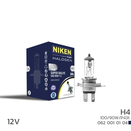 AMPUL 12V H4 100W/90W HALOJEN P43t