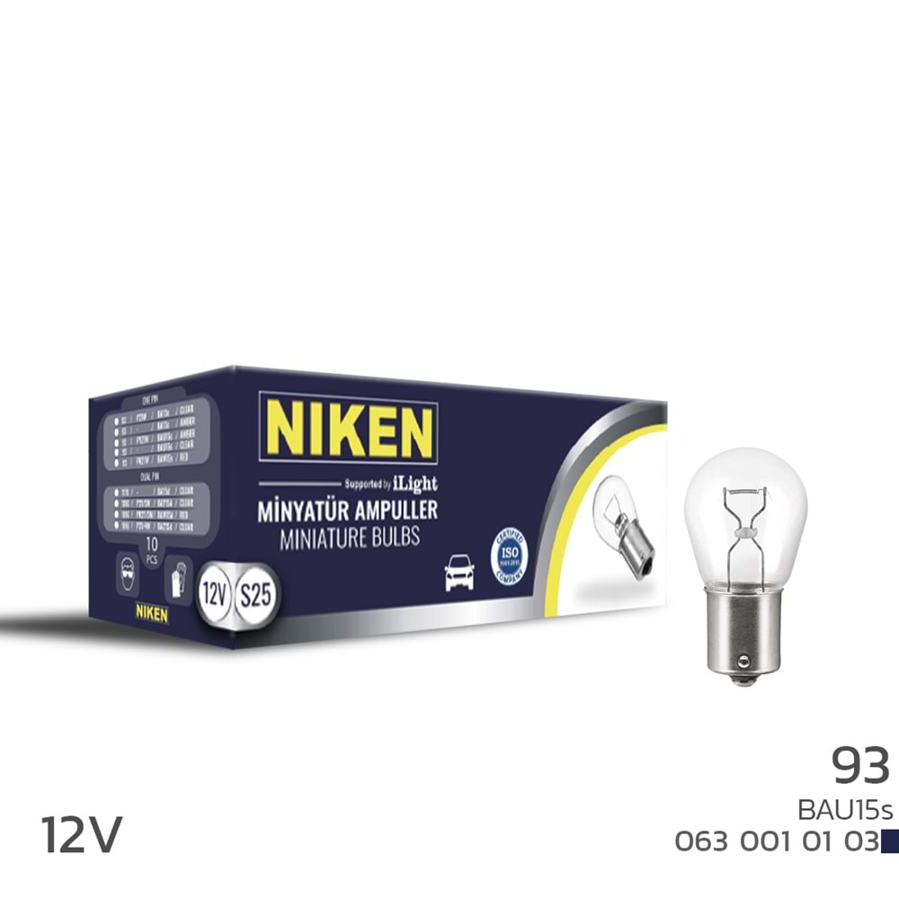 12V 93W AMPUL PY21W YAKIN TIRNAK 10LU