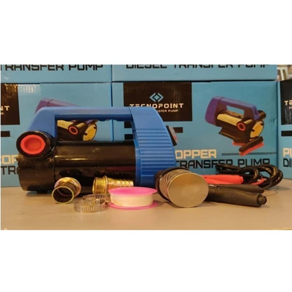 SIVI TRANSFER POMPASI PLASTİK TUTAMAKLI ANAHTARLI 24V 45 LT