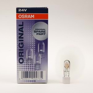 AMPUL W2W 24V 2W T10 ORTA DİPSİZ