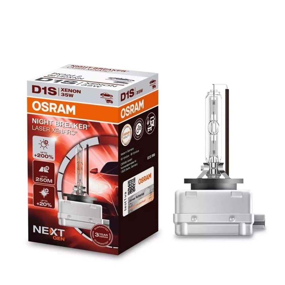 D1SXNN 35W PK32D-2 FS1 OSRAM PK32d-2 XENARC NIGHT BREAKER LASER %200 FAZLA IŞIK